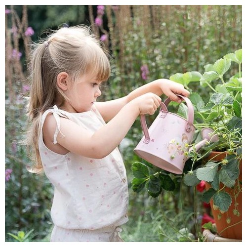 REGADERA METAL FAIRY GARDEN ROSA