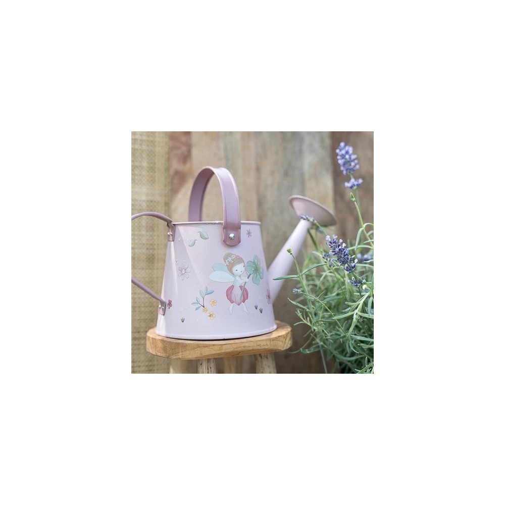 REGADERA METAL FAIRY GARDEN ROSA