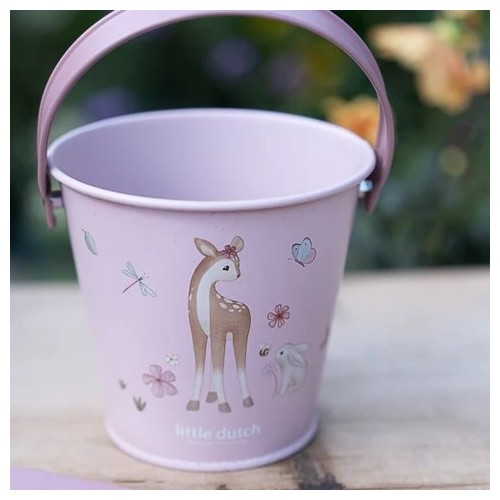 CUBO METAL FAIRY GARDEN ROSA