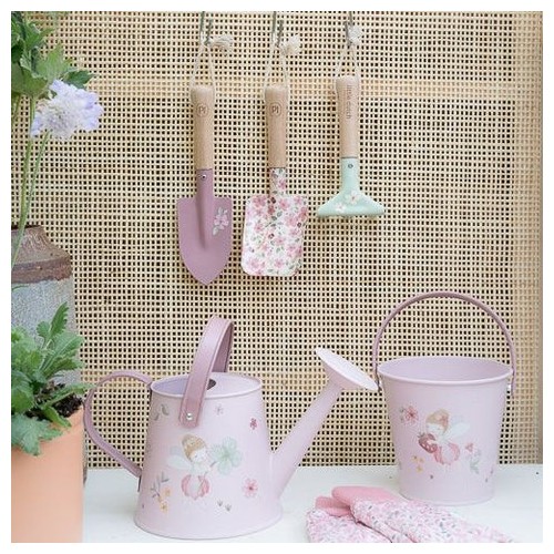 CUBO METAL FAIRY GARDEN ROSA