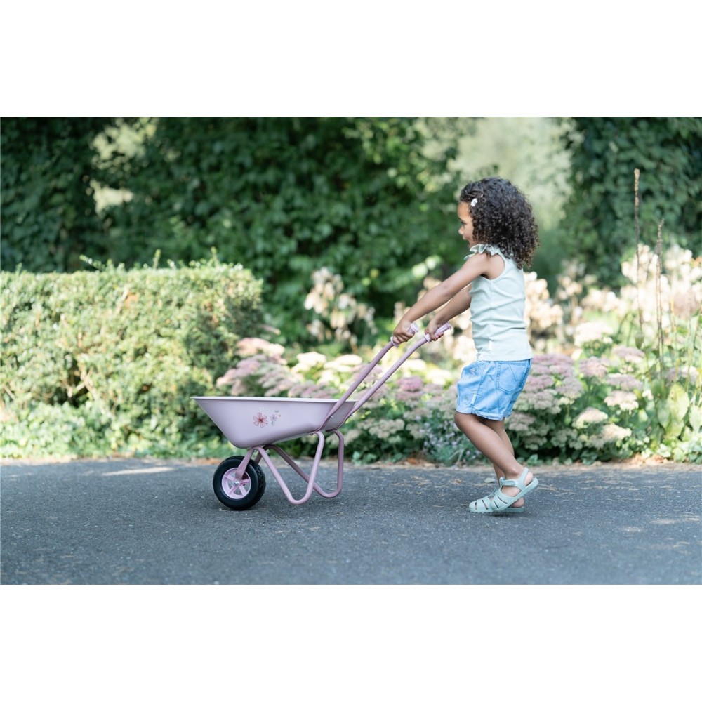 CARRETILLA FAIRY GARDEN ROSA