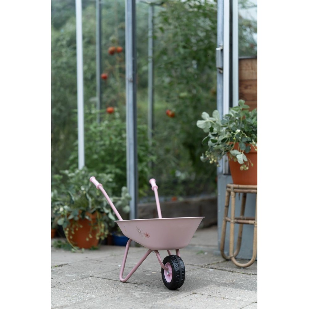 CARRETILLA FAIRY GARDEN ROSA