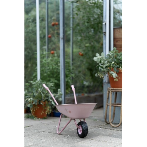 CARRETILLA FAIRY GARDEN ROSA