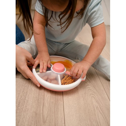 CAJA ALMUERZO GRANDE SNACK SPIN CORAL