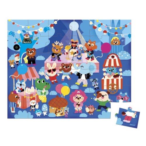 PUZLE FIESTA 36 PCS AZUL