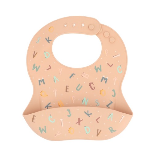 BABERO DE SILICONA FUNNY LETTERS
