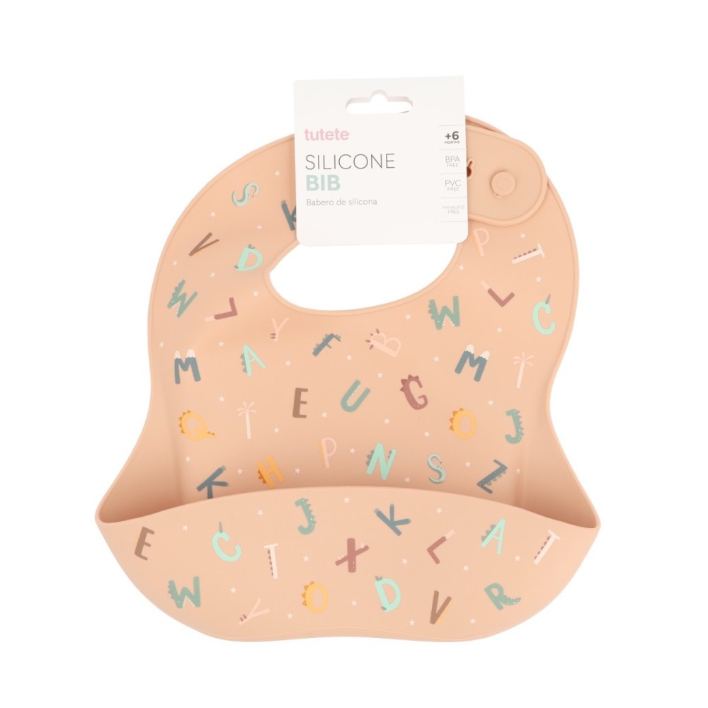 BABERO DE SILICONA FUNNY LETTERS 2