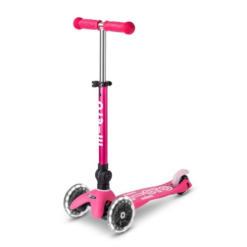 MINI MICRO DELUXE PLEGABLE LED ROSA