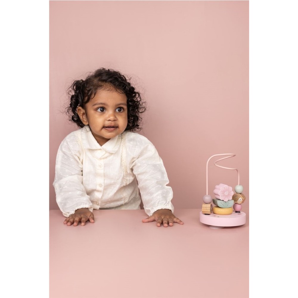 ESPIRAL PEQUEÑA CUENTAS FAIRY ROSA