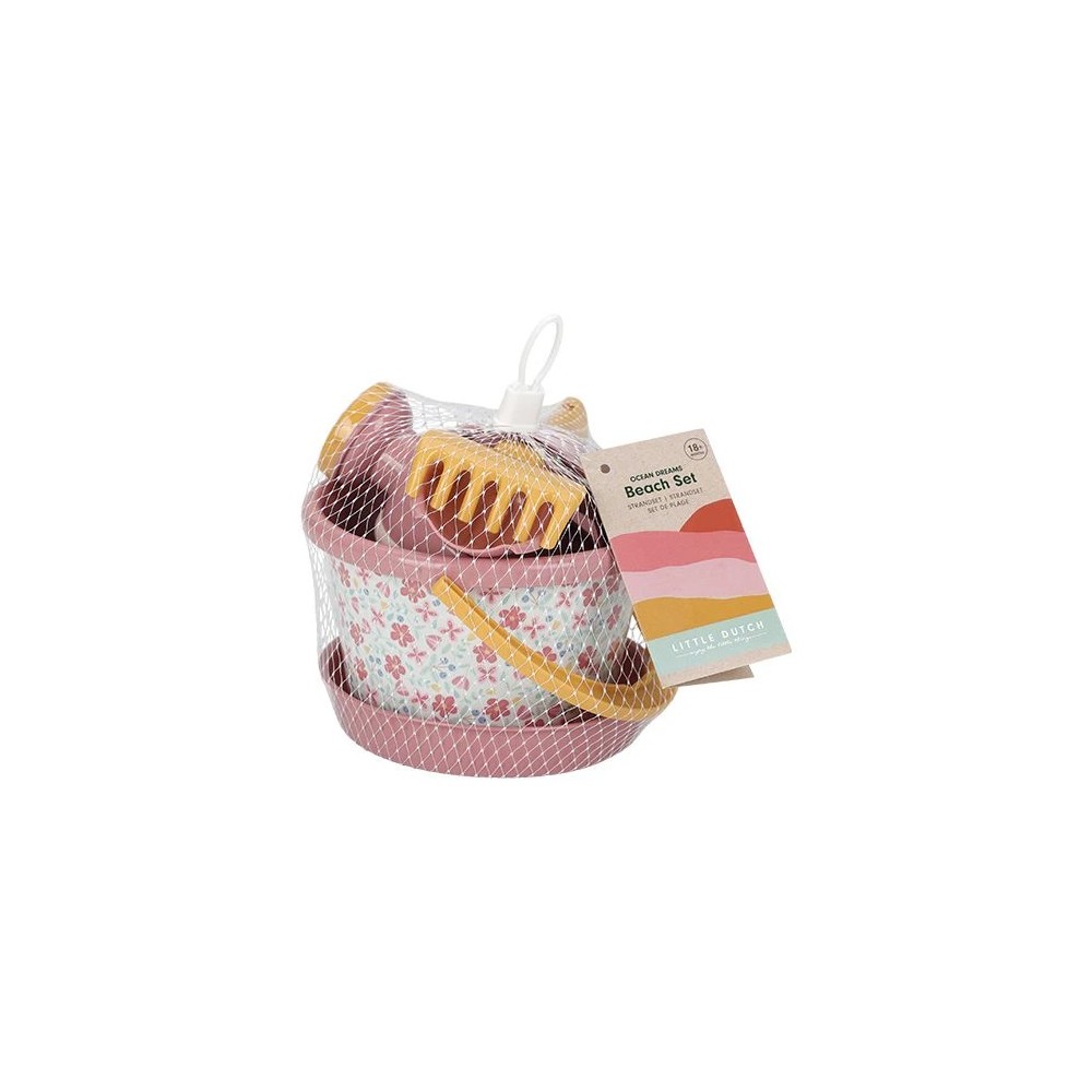 SET PLAYA 5 PIEZAS FLORES LITTLE DUTCH