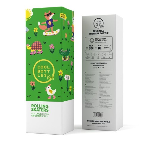 THE KIDS BOTTLE 500 ML ROLLING SKATERS