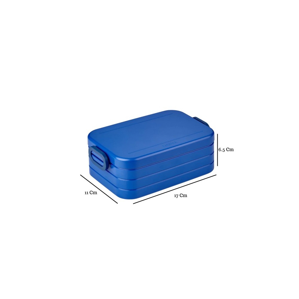 CAJA ALMUERZO MIDI AZUL