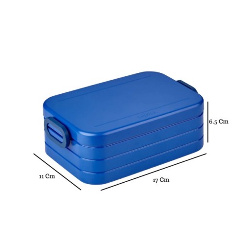 CAJA ALMUERZO MIDI AZUL
