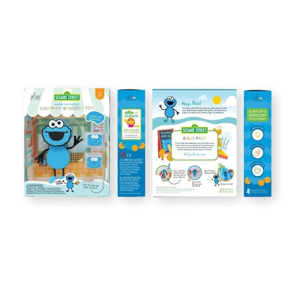 SET PERSONAJE+ 2 CUBOS COOKIE AZUL MONSTER COOKIE