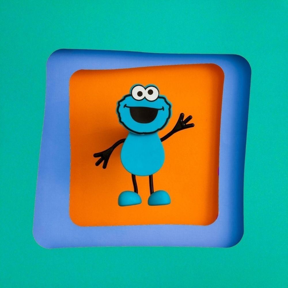 SET PERSONAJE+ 2 CUBOS COOKIE AZUL MONSTER COOKIE