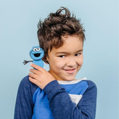 SET PERSONAJE+ 2 CUBOS COOKIE AZUL MONSTER COOKIE