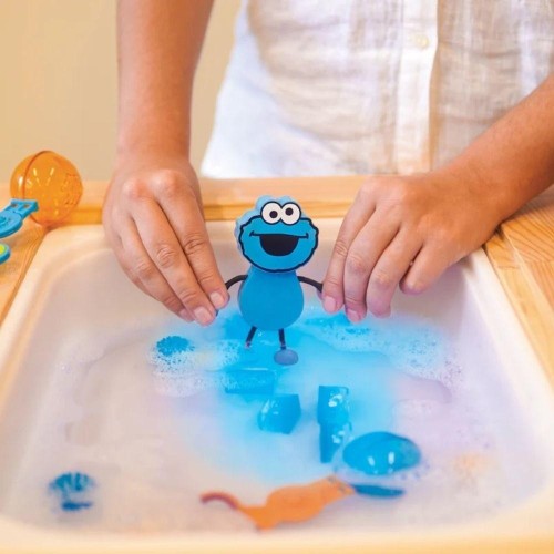 SET PERSONAJE+ 2 CUBOS COOKIE AZUL MONSTER COOKIE