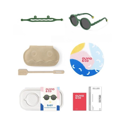GAFAS SOL ROUND CACTUS GREEN 0-18 M