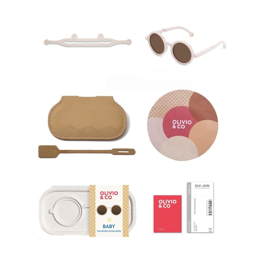 GAFAS SOL ROUND VANILLA BROWN 0-18 M