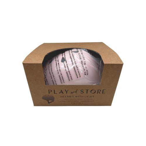 CASCO CON LUZ PLAY AND STORE ROSA