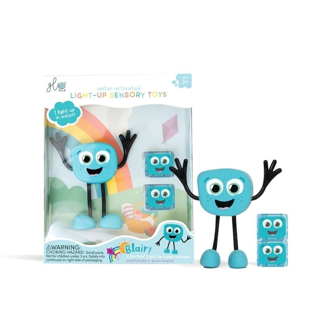 SET PERSONAJE +2 CUBOS GLOPALS LUZ AZUL