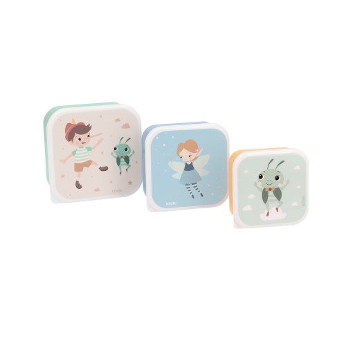 3 CAJAS ALMUERZO WOODEN BOY
