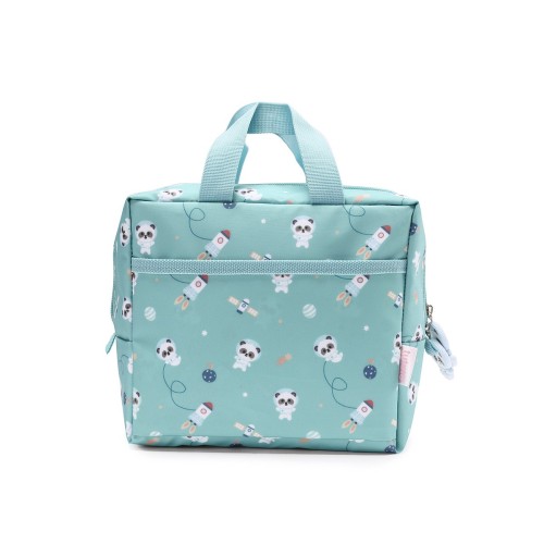 BOLSA MERIENDA TERMICA PANDAS IN THE SPACE