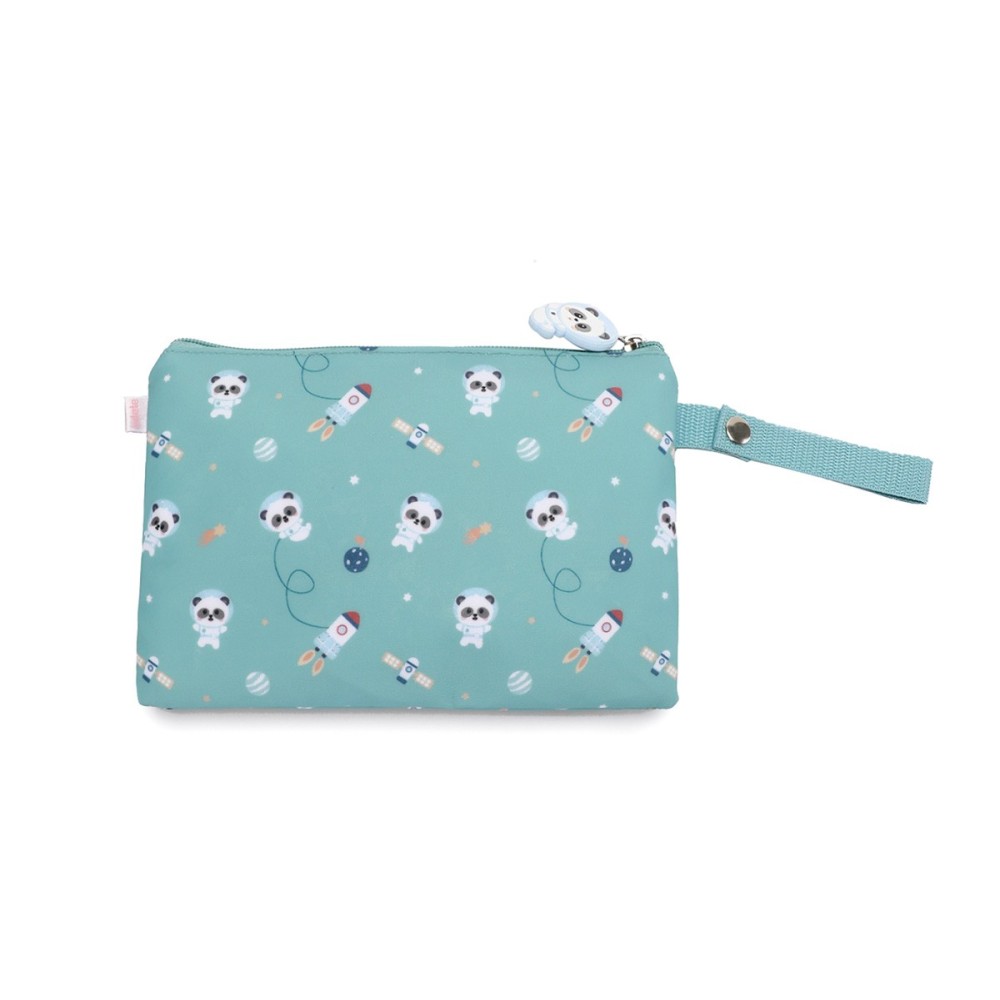 FUNDA PARA BOCADILLO PANDAS IN THE SPACE
