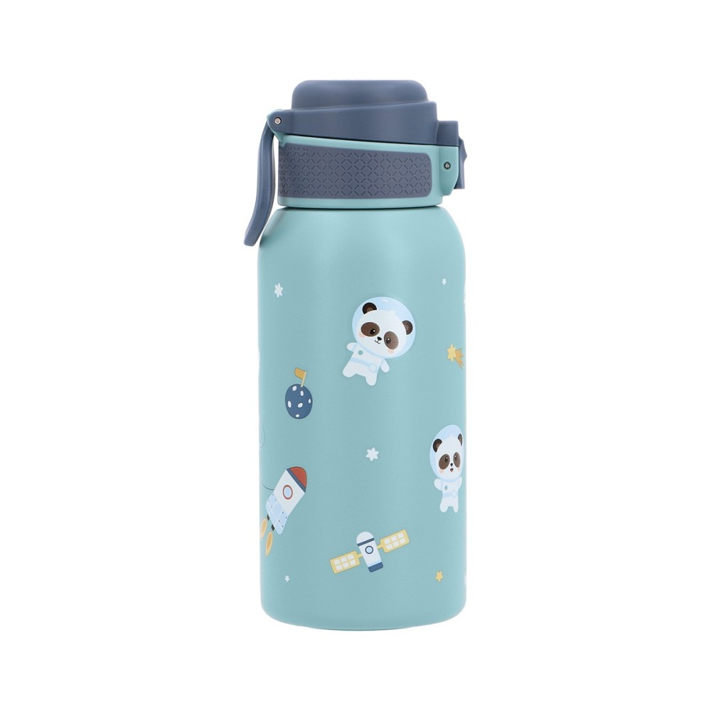 BOTELLA ACERO TERMICA 500ML PANDAS IN THE SPACE
