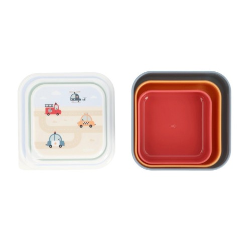3 CAJAS ALMUERZO CITY CARS