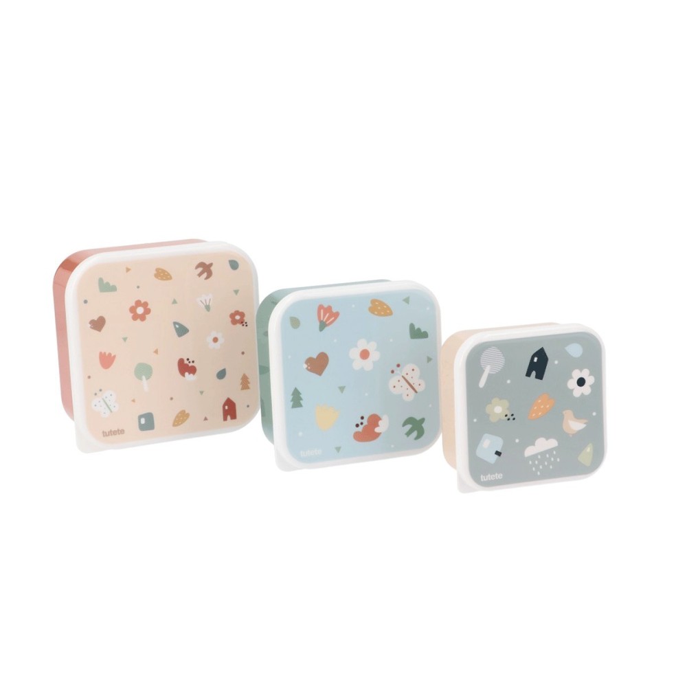 3 CAJAS ALMUERZO GEOMETRIC