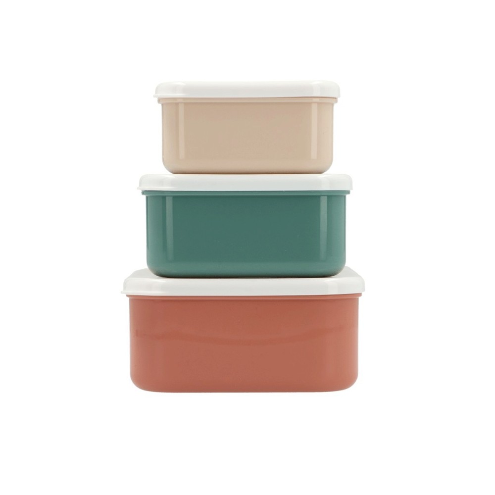 3 CAJAS ALMUERZO GEOMETRIC