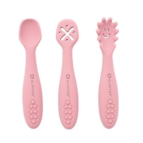 SET CUBIERTOS APRENDIZAJE ROSA