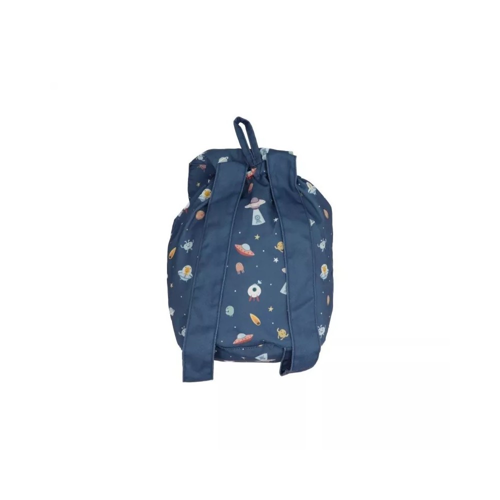MOCHILA PEQ TELA AZUL C 2