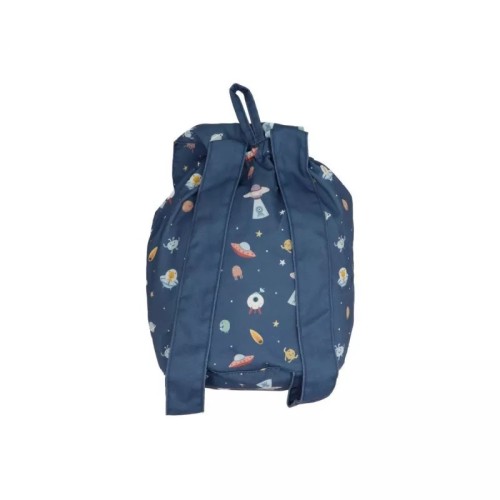 MOCHILA PEQ TELA AZUL C