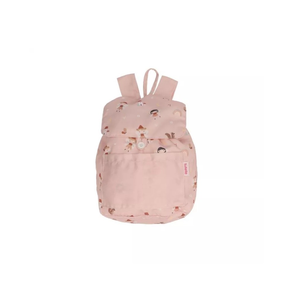 MOCHILA PEQ TELA ROSA