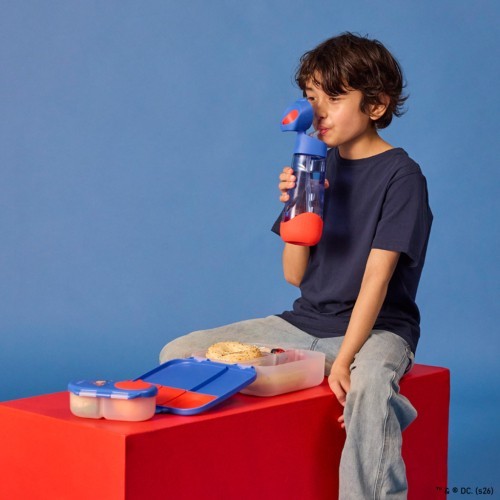 BOTELLA TRITAN PAJITA SUPERMAN