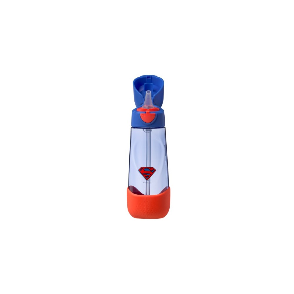BOTELLA TRITAN PAJITA SUPERMAN
