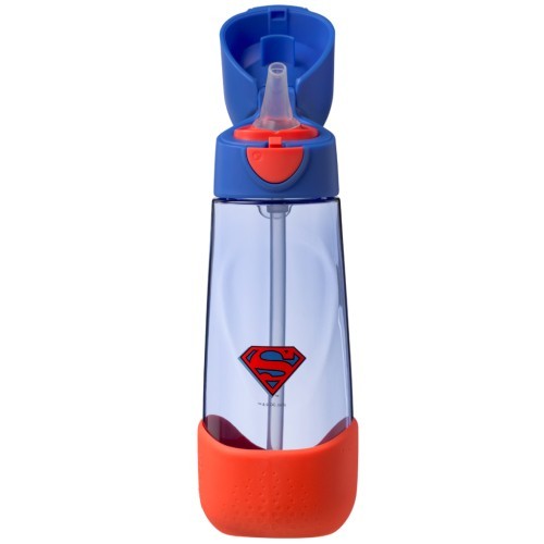 BOTELLA TRITAN PAJITA SUPERMAN