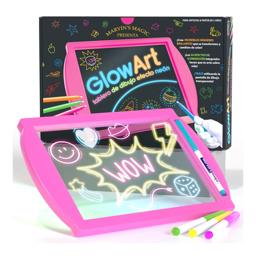 GLOW ART ROSA