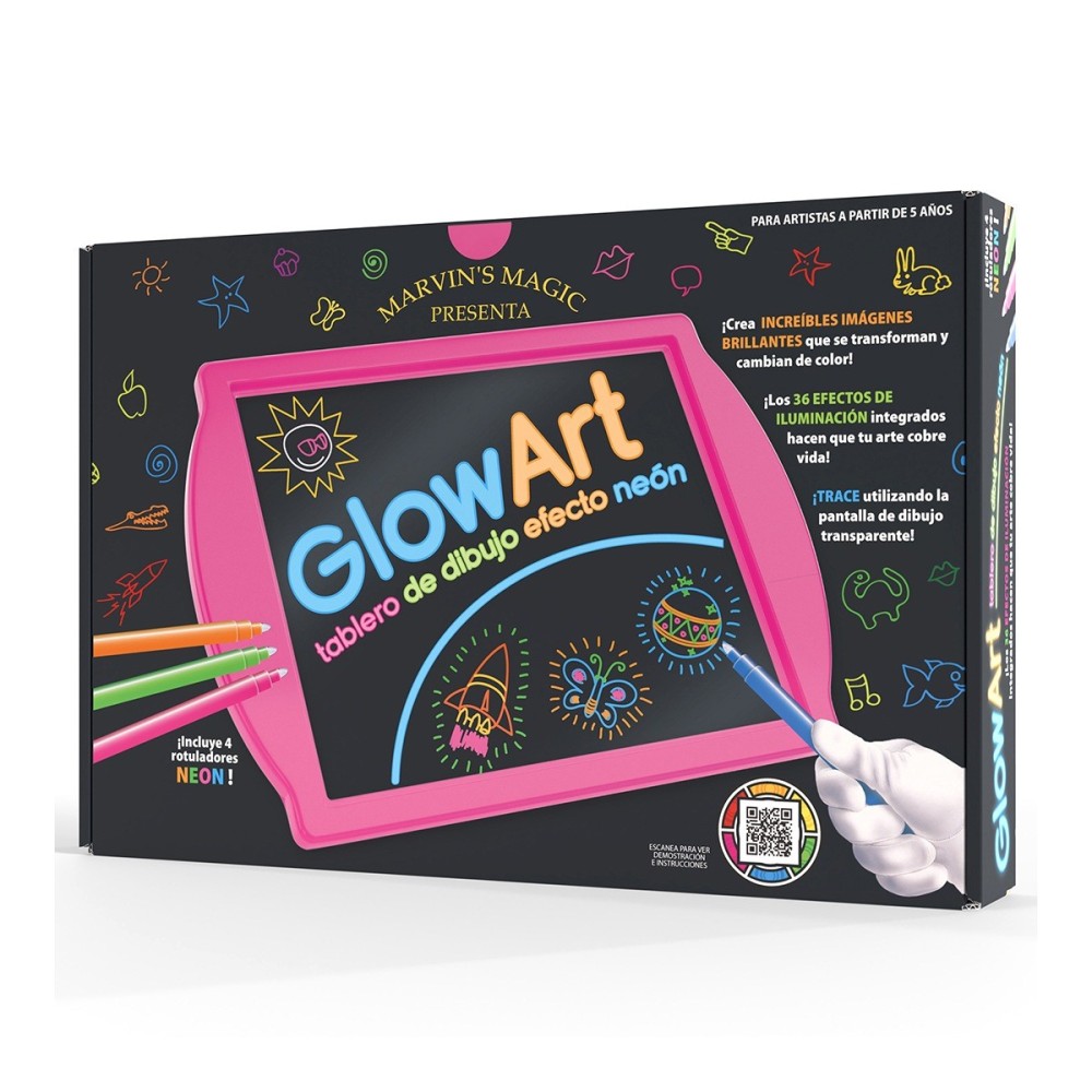 GLOW ART ROSA