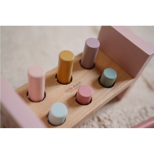 BANCO DE GOLPEO FAIRY GARDEN ROSA