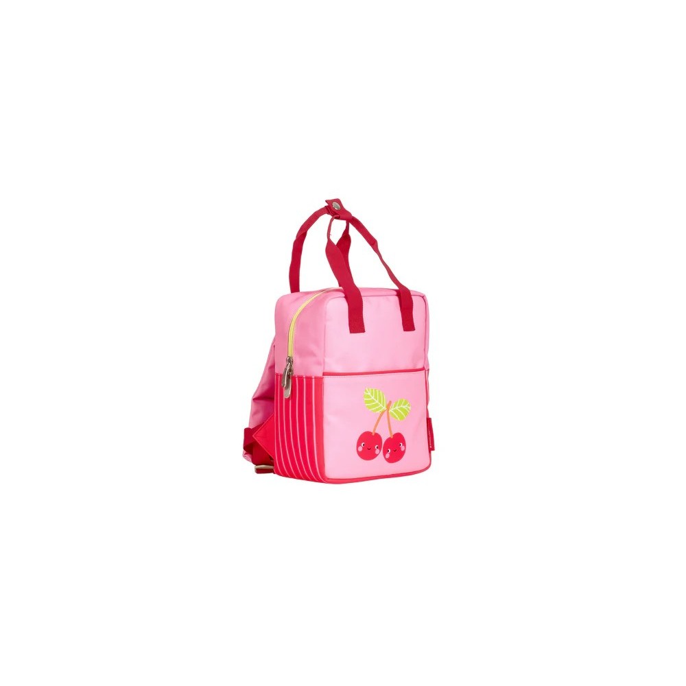MOCHILA CUADRADA CEREZAS