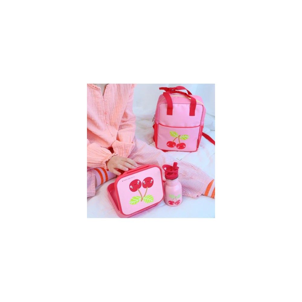 MOCHILA CUADRADA CEREZAS