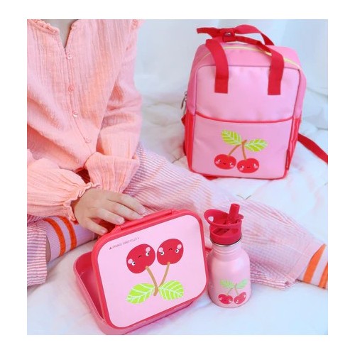MOCHILA CUADRADA CEREZAS