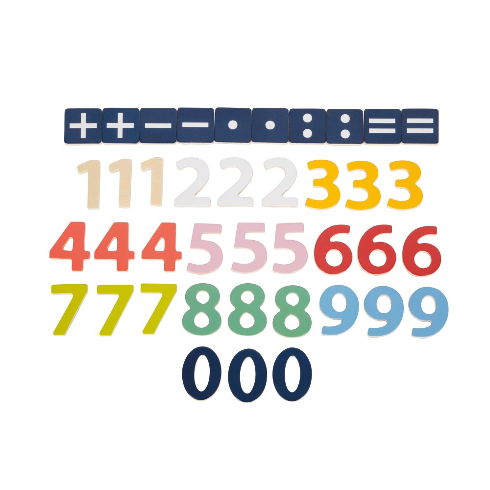 NUMEROS MAGNETICOS COLORES UN
