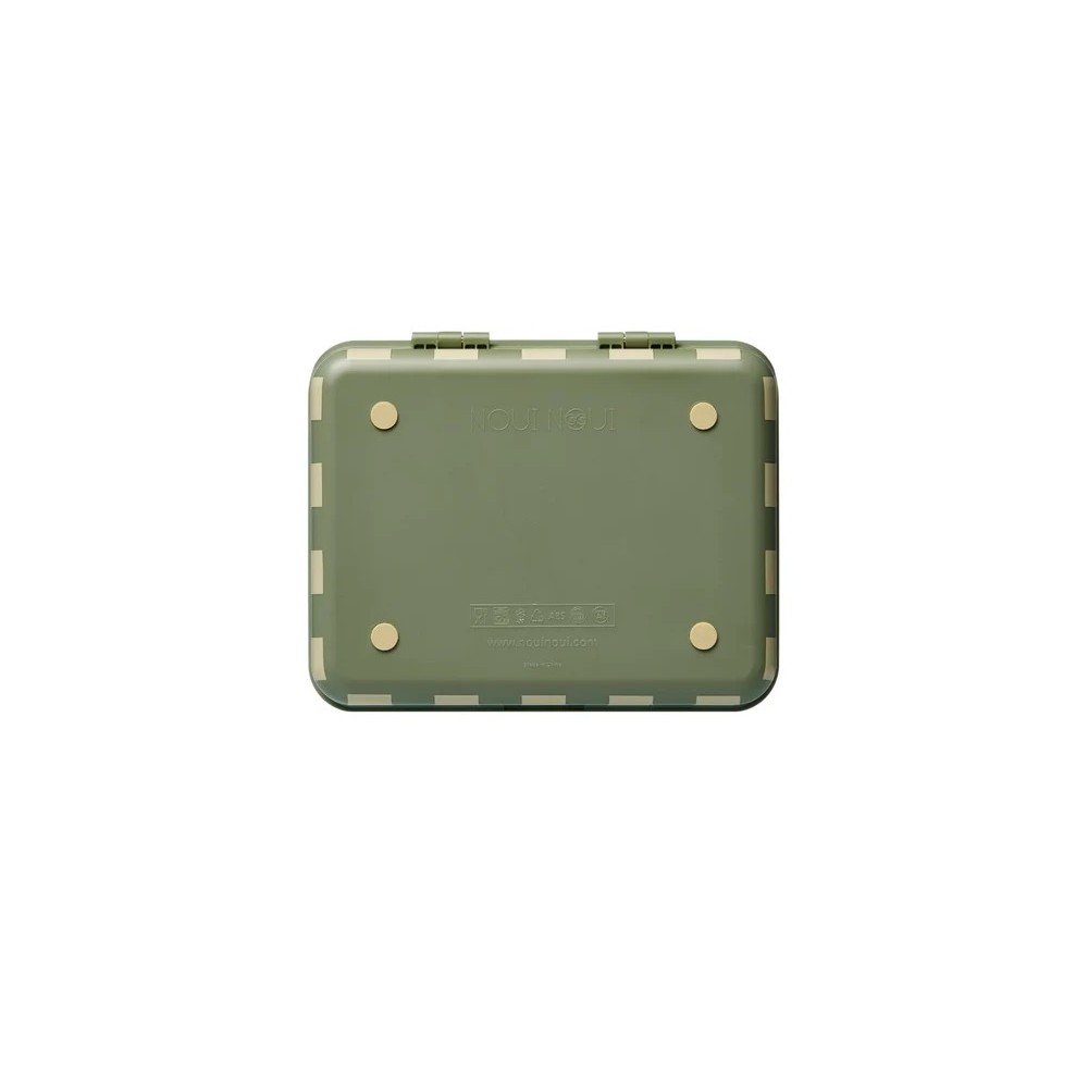 CAJA ALMUERZO CON 3 BANDEJAS VERDE 2