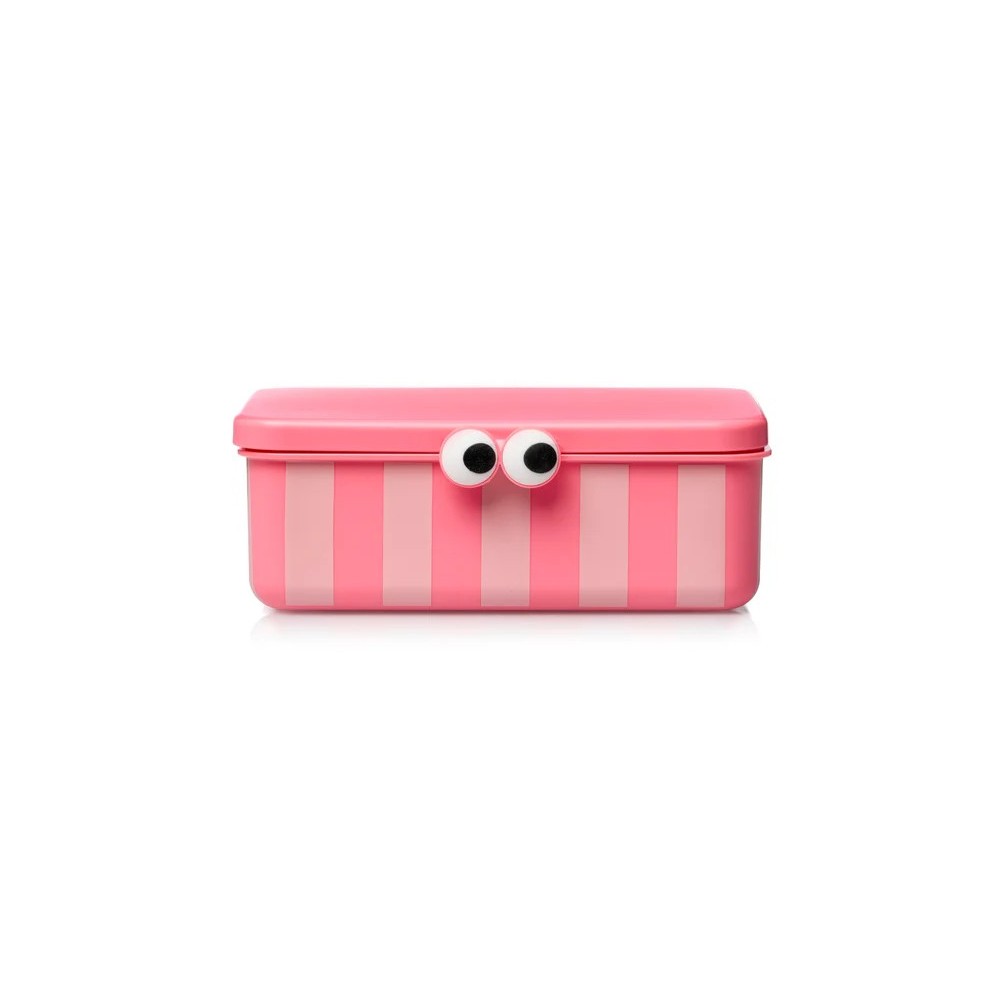 CAJA ALMUERZO CON 3 BANDEJAS ROSA