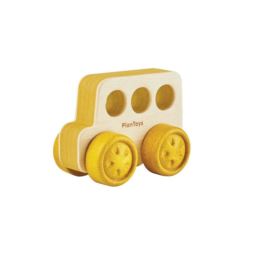BUS MADERA AMARILLO