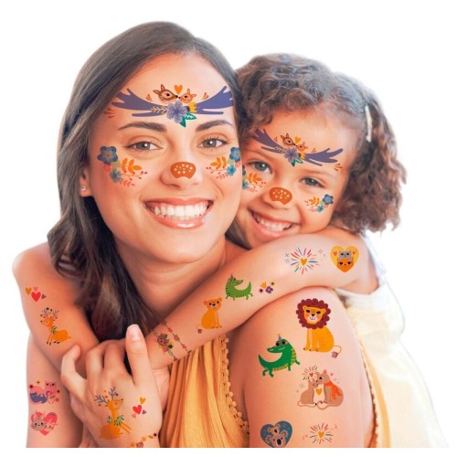 PEGATINAS FACIALES Y TATUAJES
